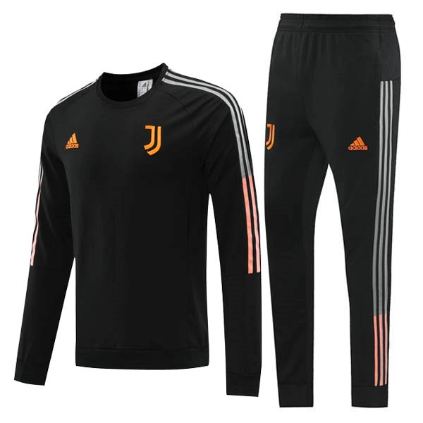 Trainingsanzug Juventus 2021-22 Schwarz Orange Fussballtrikots Günstig